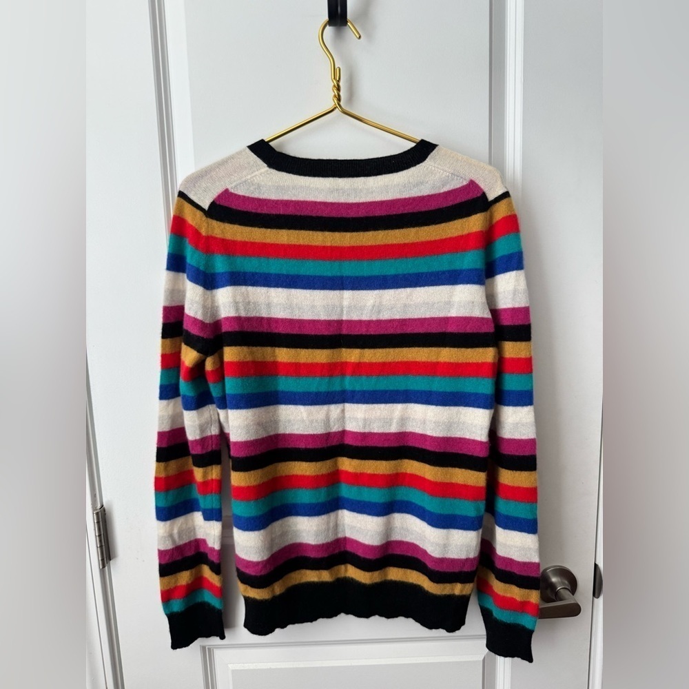 Lord and Taylor Cashmere Striped Sweater - Picture 5 of 5